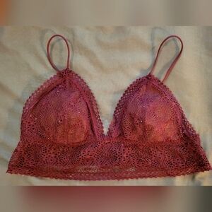 VS dark plum lace bralette